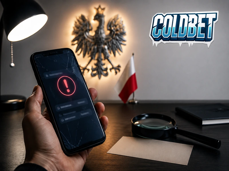 Logowanie do Coldbet na komputerze przez przeglądarkę